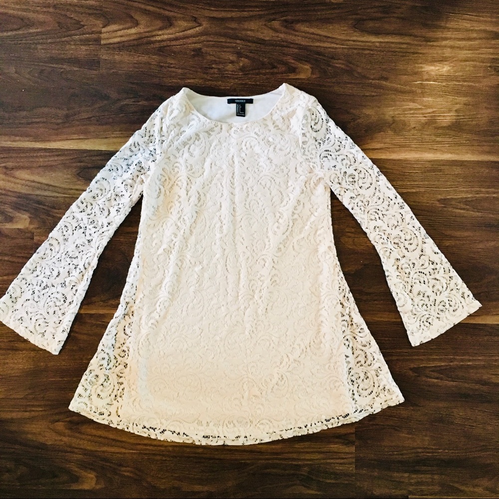 sale Lace Tunic Bell sleeve dress
